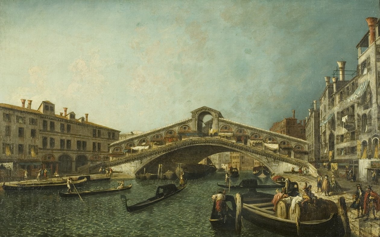El Puente de Rialto, Venecia, c.1740 de Michele Marieschi