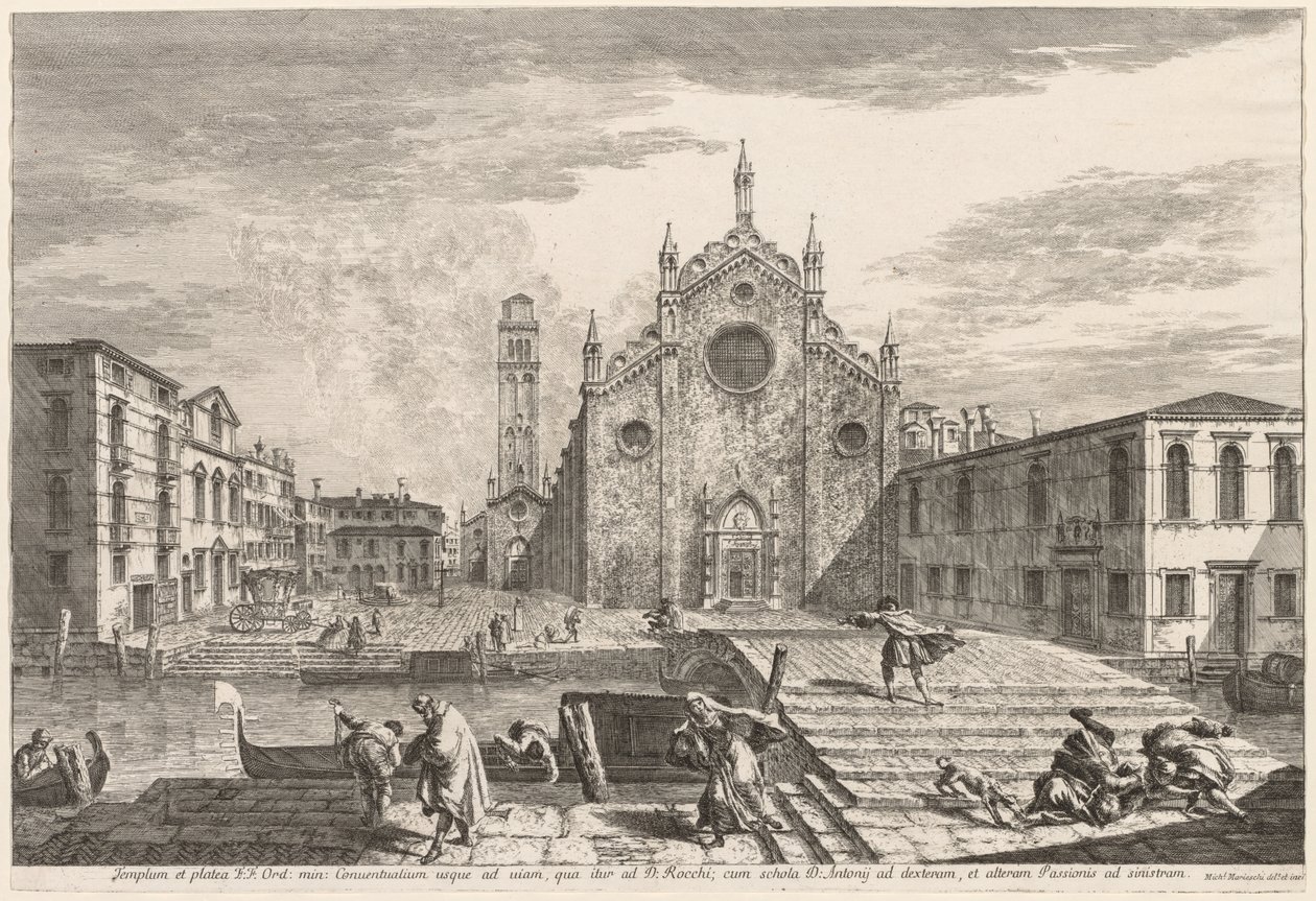 Views of Venice:  Campo dei Frari de Michele Marieschi
