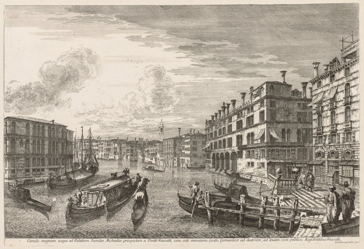 Vistas de Venecia: Gran Canal, 1741 de Michele Marieschi