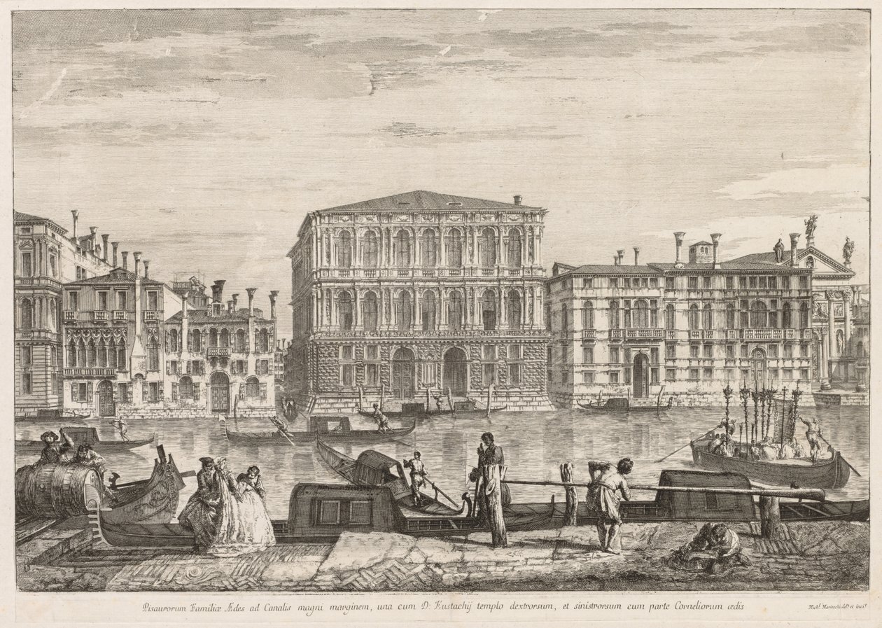 Views of Venice:  Palazzo Pesaro de Michele Marieschi