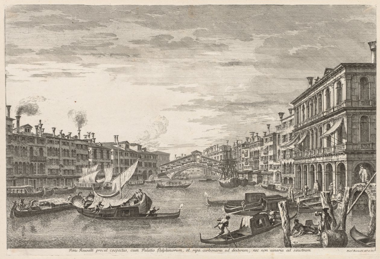 Views of Venice:  Rialto de Michele Marieschi