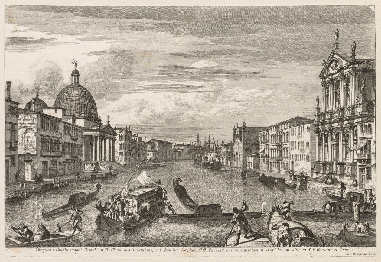 Views of Venice:  Santa Chiara de Michele Marieschi