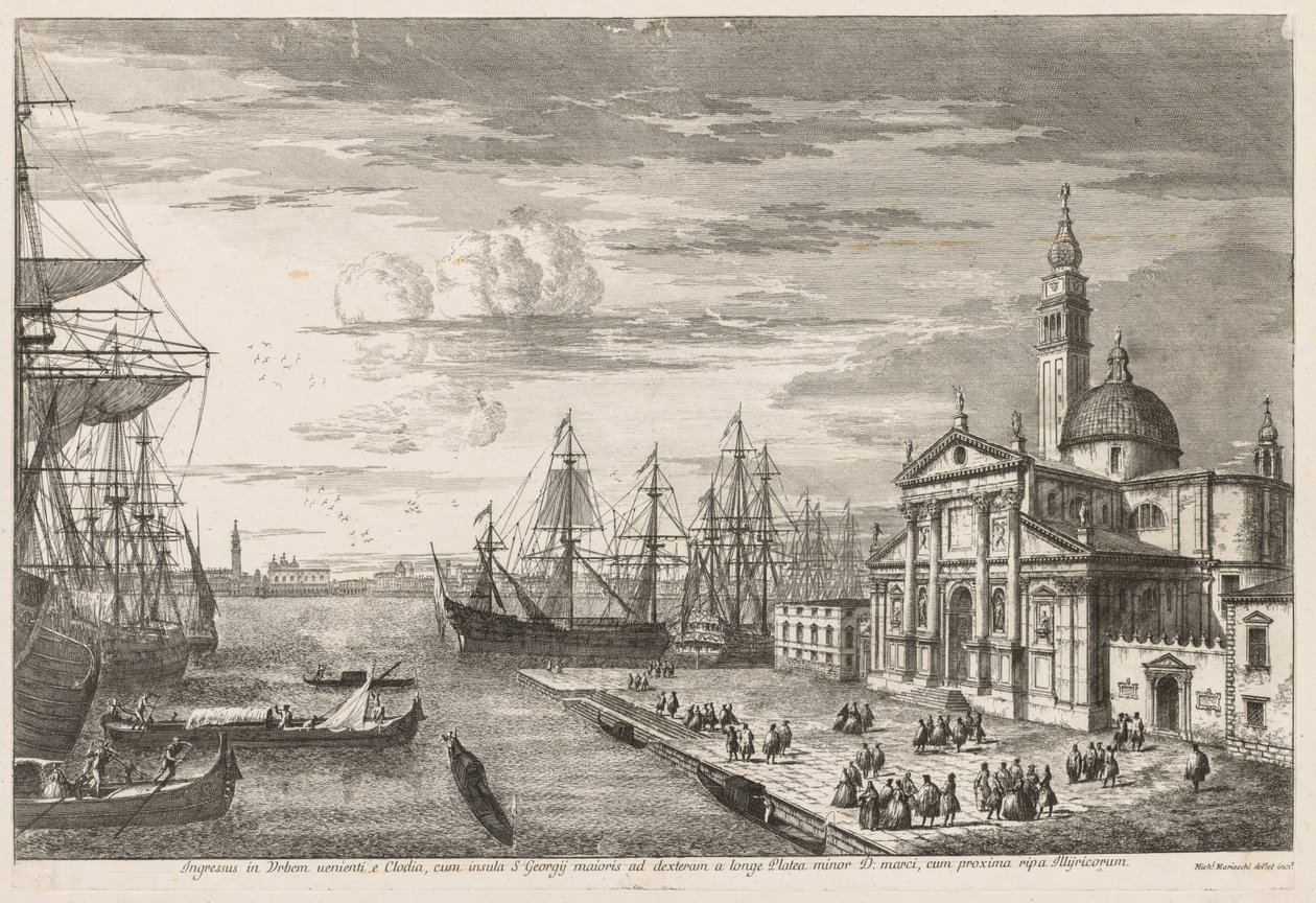 Vistas de Venecia: La cuenca de San Marcos, 1741 de Michele Marieschi
