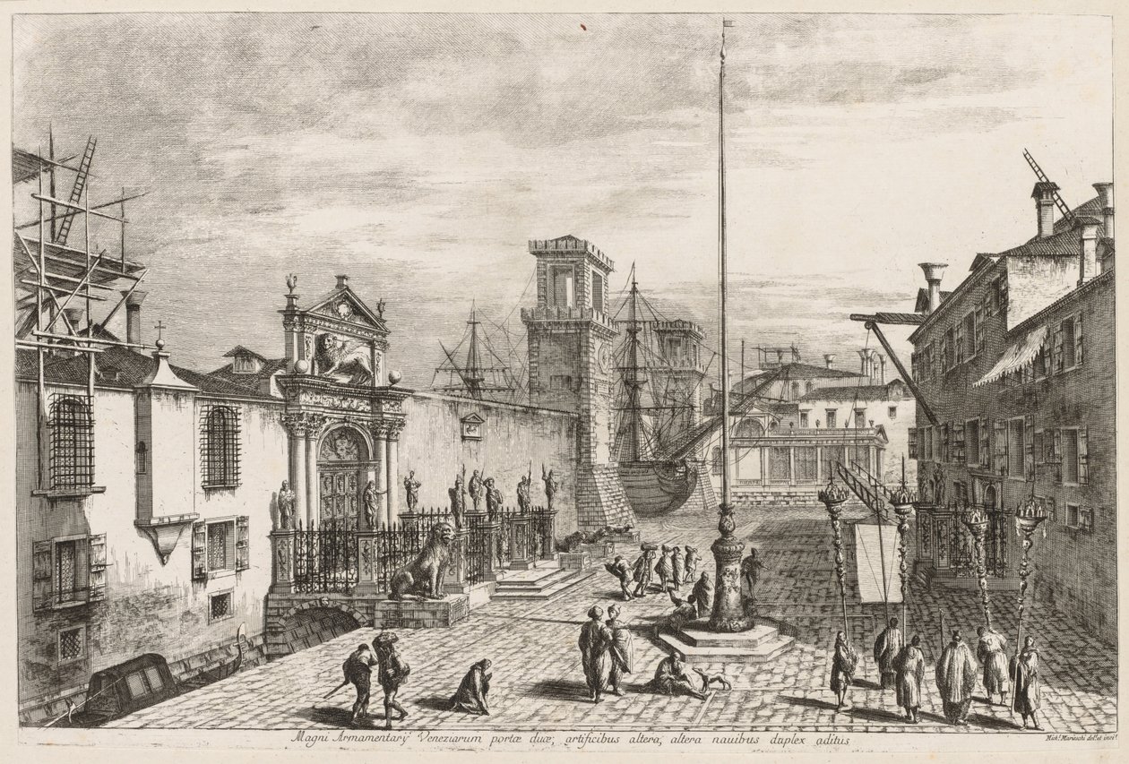 Views of Venice:  The Gates of the Arsenal de Michele Marieschi