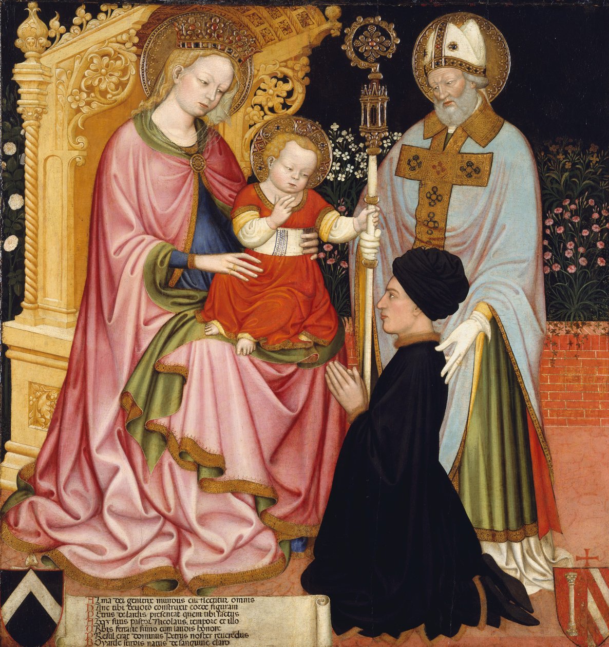 Madonna y el Niño con el donante, Pietro de