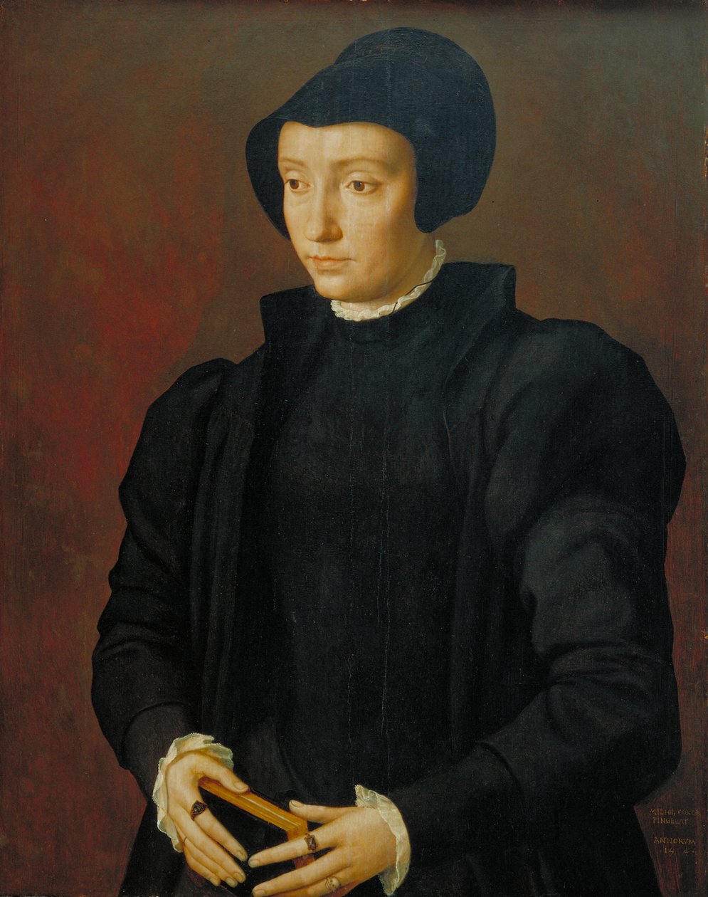 Retrato de Cristina de Dinamarca, 1545 de Michiel I Coxie or Coxcie