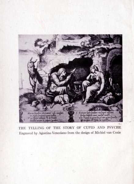 El Relato de la Historia de Cupido y Psique, grabado por Agostino Veneziano (1490-1540) de Michiel I after Coxie or Coxcie