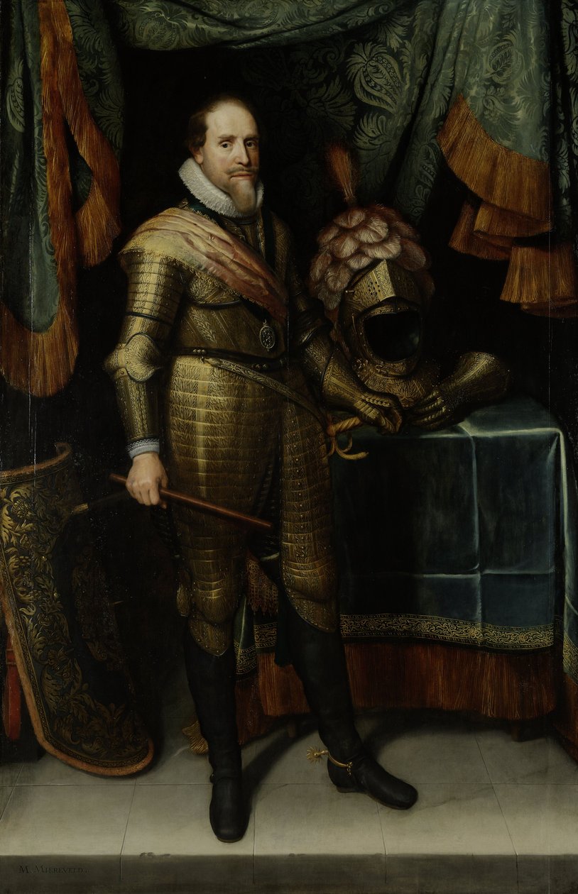 Retrato de Mauricio, Príncipe de Orange, c.1613-20 de Michiel Jansz van Miereveld