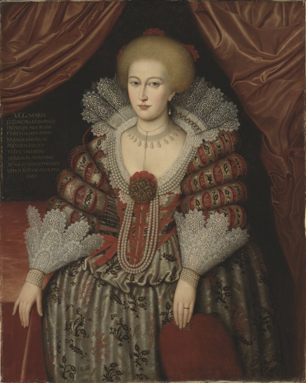 Reina María Eleonora, 1619 de Michiel Jansz. van after Mierevelt