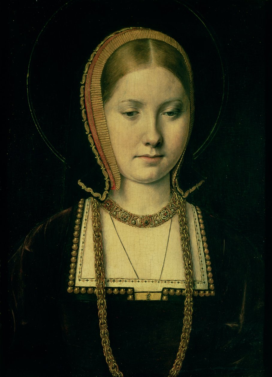 Retrato de una mujer, posiblemente Catalina de Aragón (1485-1536), c.15034 de Michiel Sittow