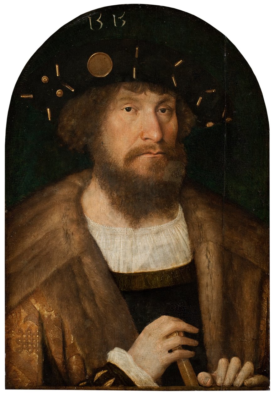 Retrato del Rey Danés Christian II, 1514-15 de Michiel Sittow
