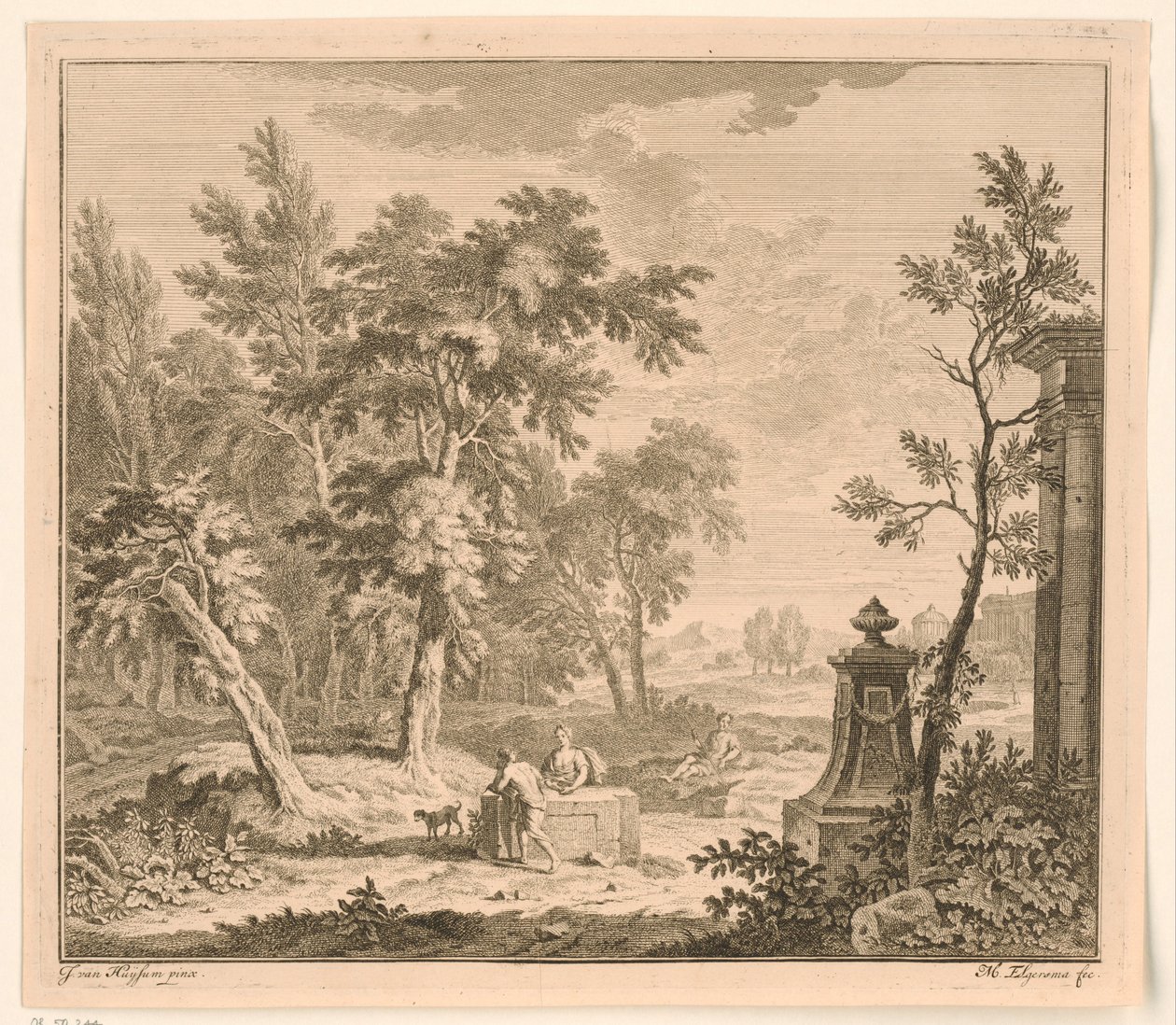 Paisaje con pastor
Paisajes arcádicos (título de la serie) de Michiel Elgersma