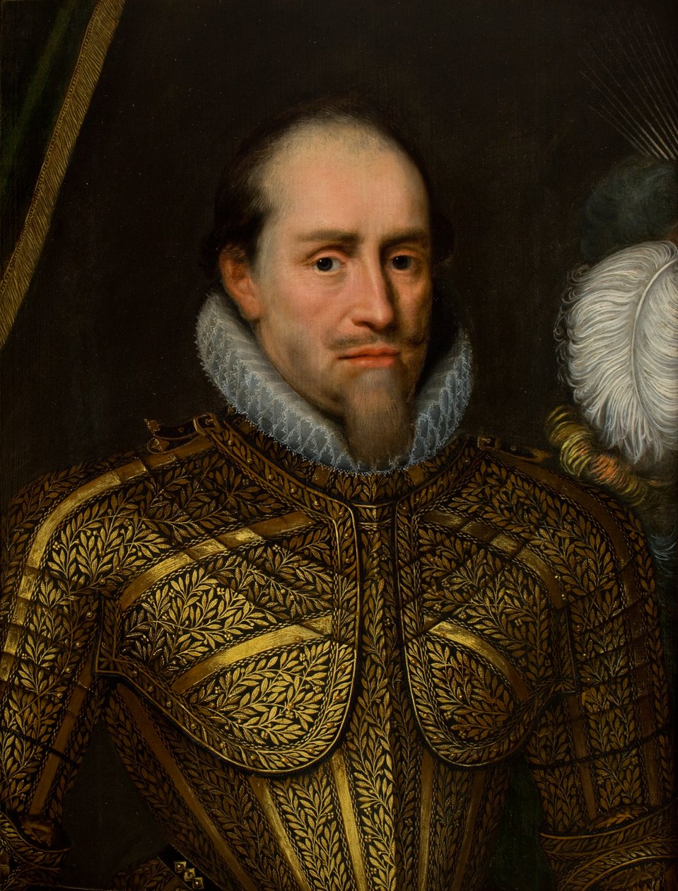 Retrato de un hombre con armadura (óleo sobre lienzo) de Michiel Jansz. van Miereveld