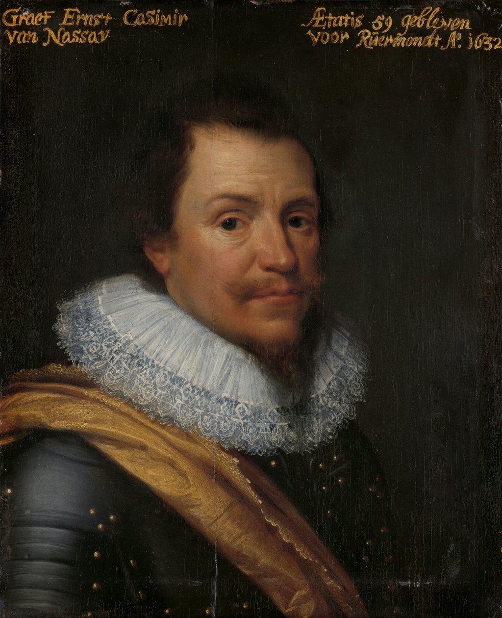 Retrato de Ernst Casimir I, Conde de Nassau-Dietz de Michiel Jansz van Mierevelt (workshop of)