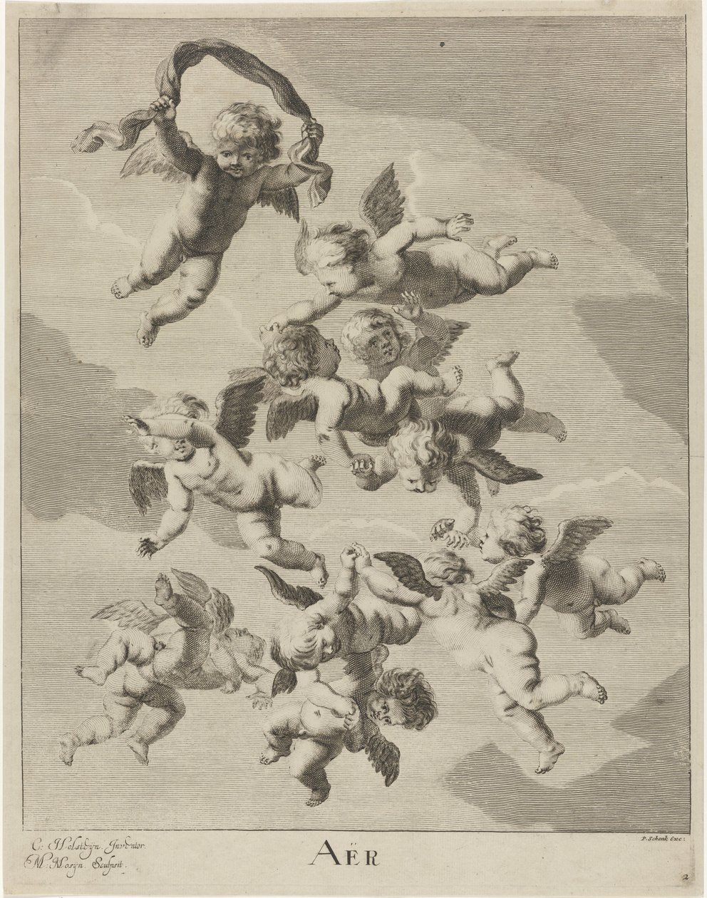 Cielo Aer (título sobre el objeto) Los cuatro elementos (título de la serie) de Michiel Mosijn