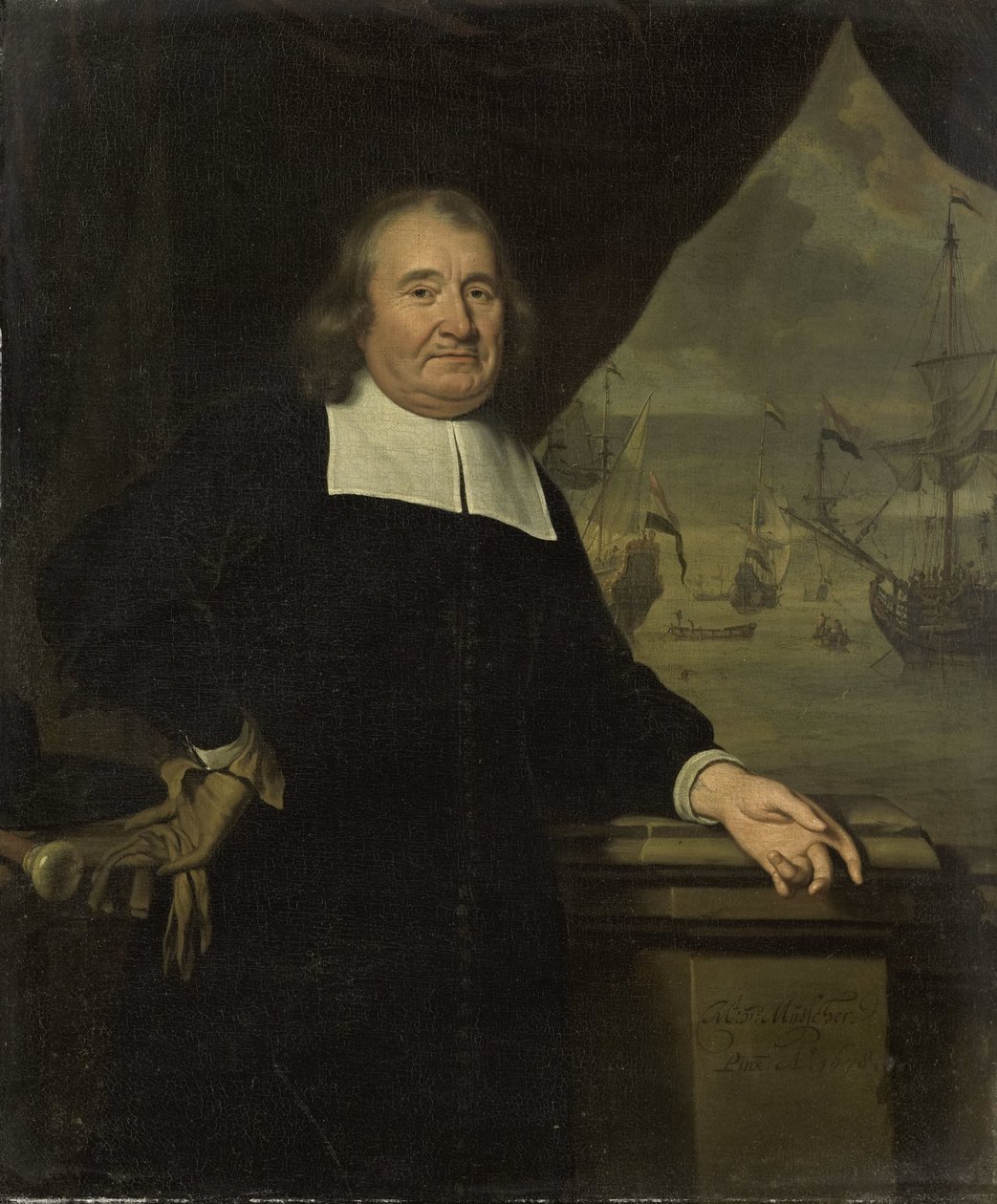 Retrato de un capitán o armador de Michiel van Musscher