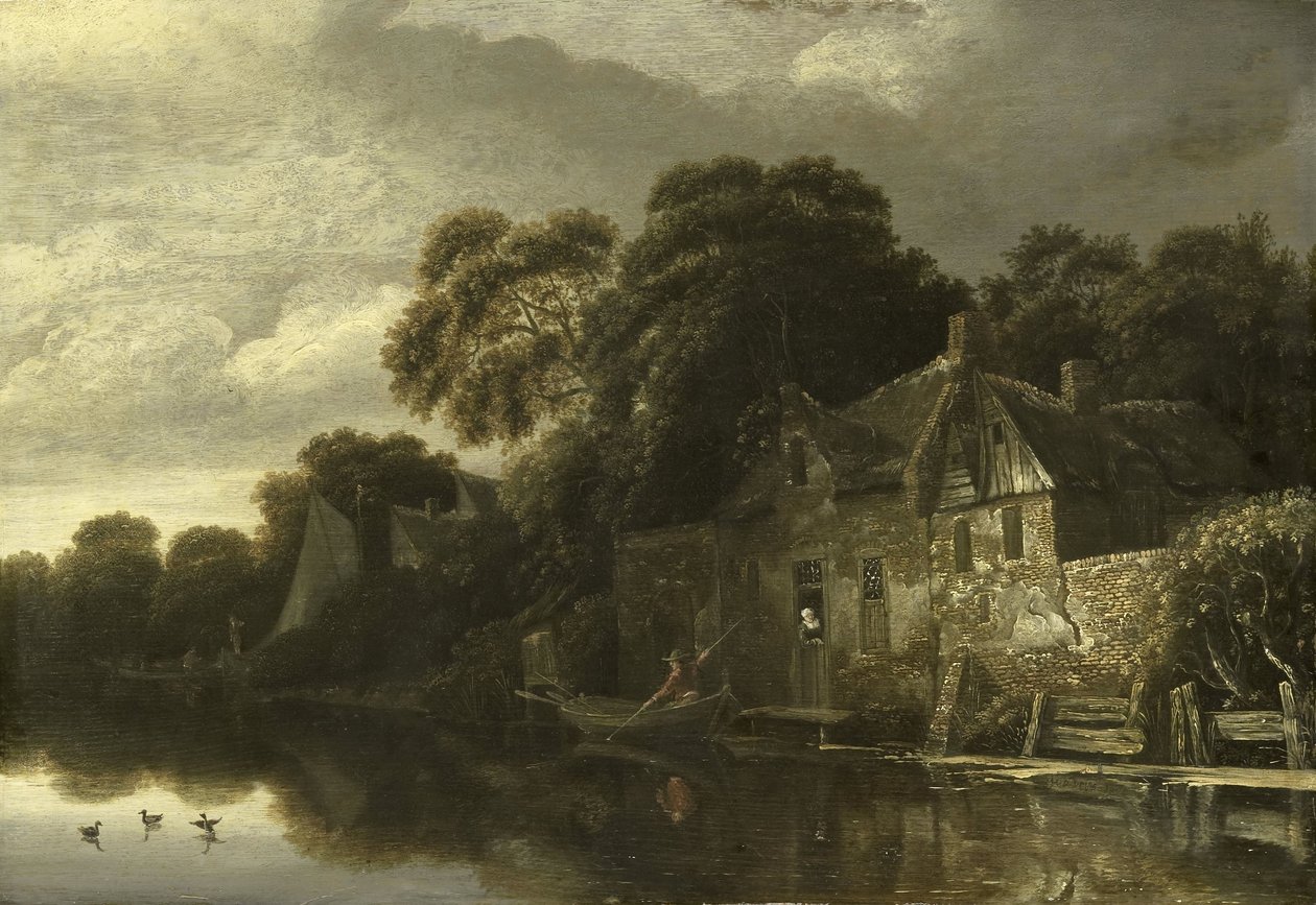 Antigua casa de campo sobre el agua de Michiel van Vries