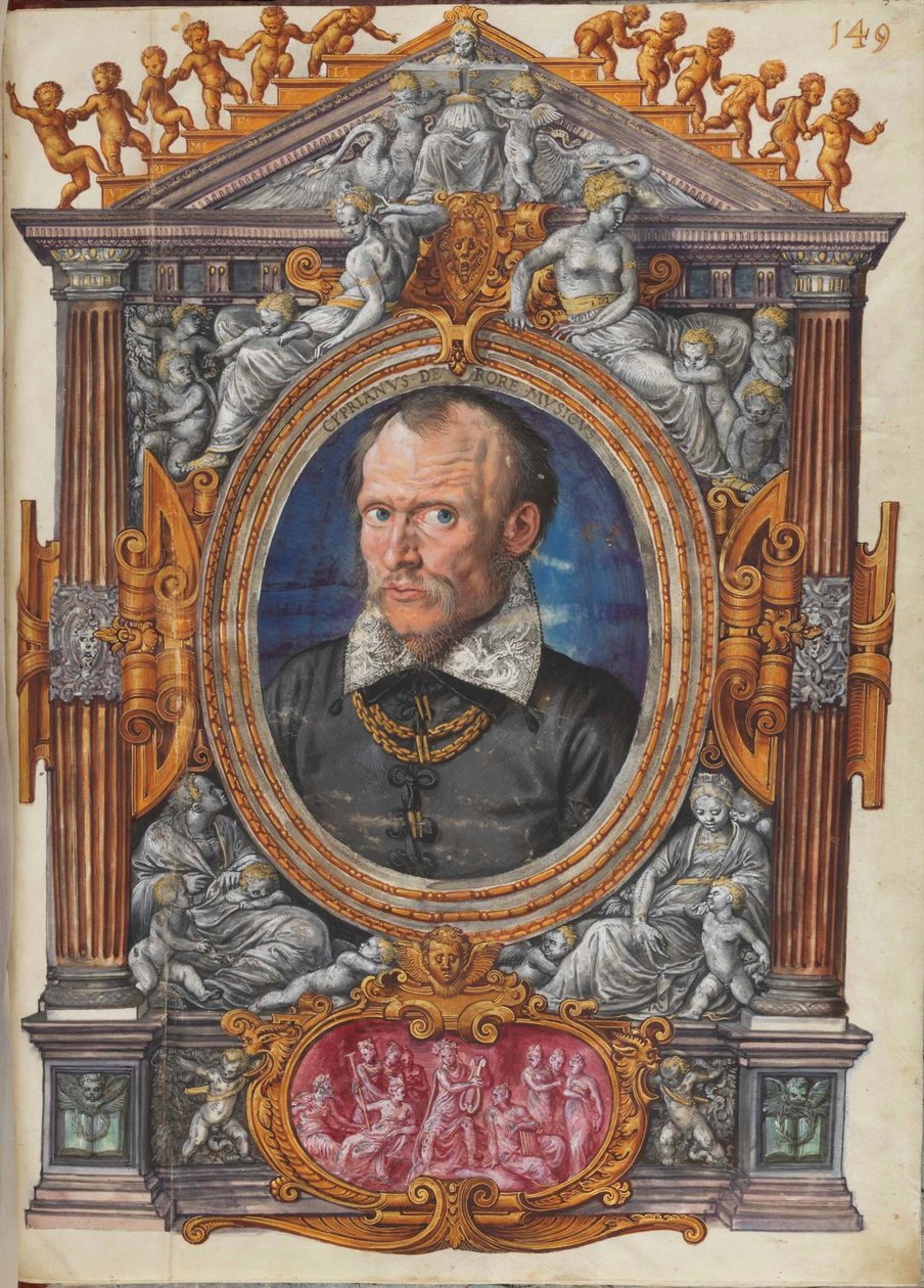 Cipriano de Rore 1515-1565 De Sechsstimmige Motette Mirabar solito laetas de Mielich
