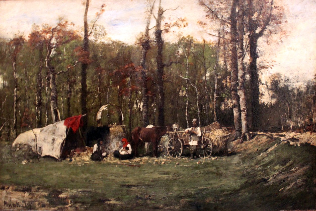 Campamento gitano de Mihály Munkácsy