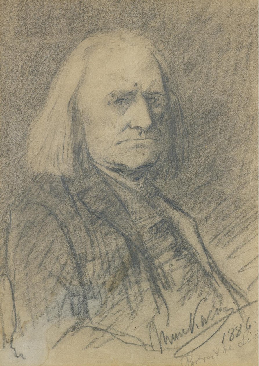 Retrato de Franz Liszt de Mihály Munkácsy