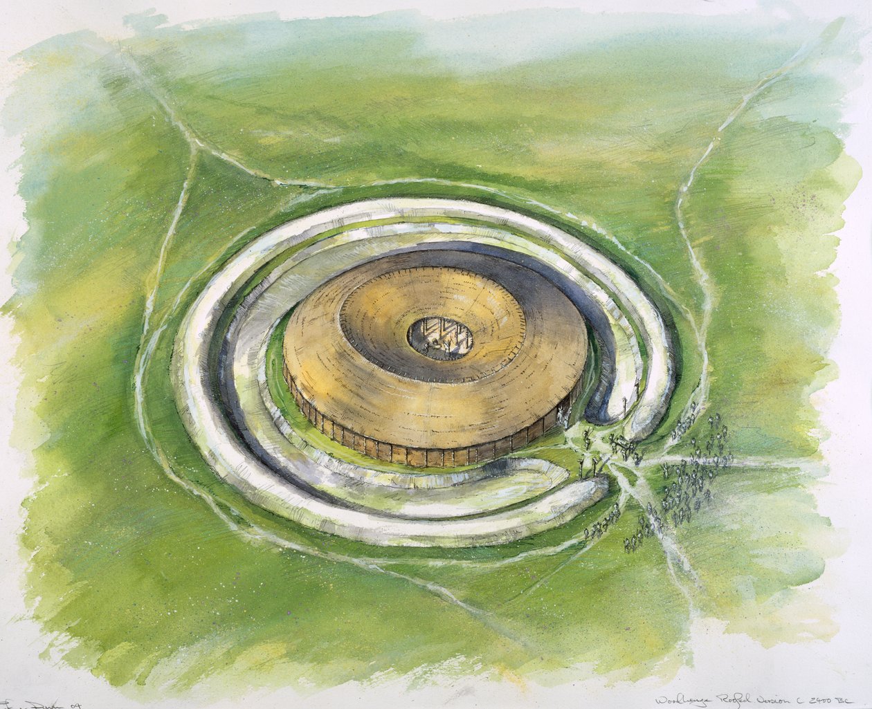 Woodhenge, c25º siglo a.C., c1990-2010 de Mike Seaforth