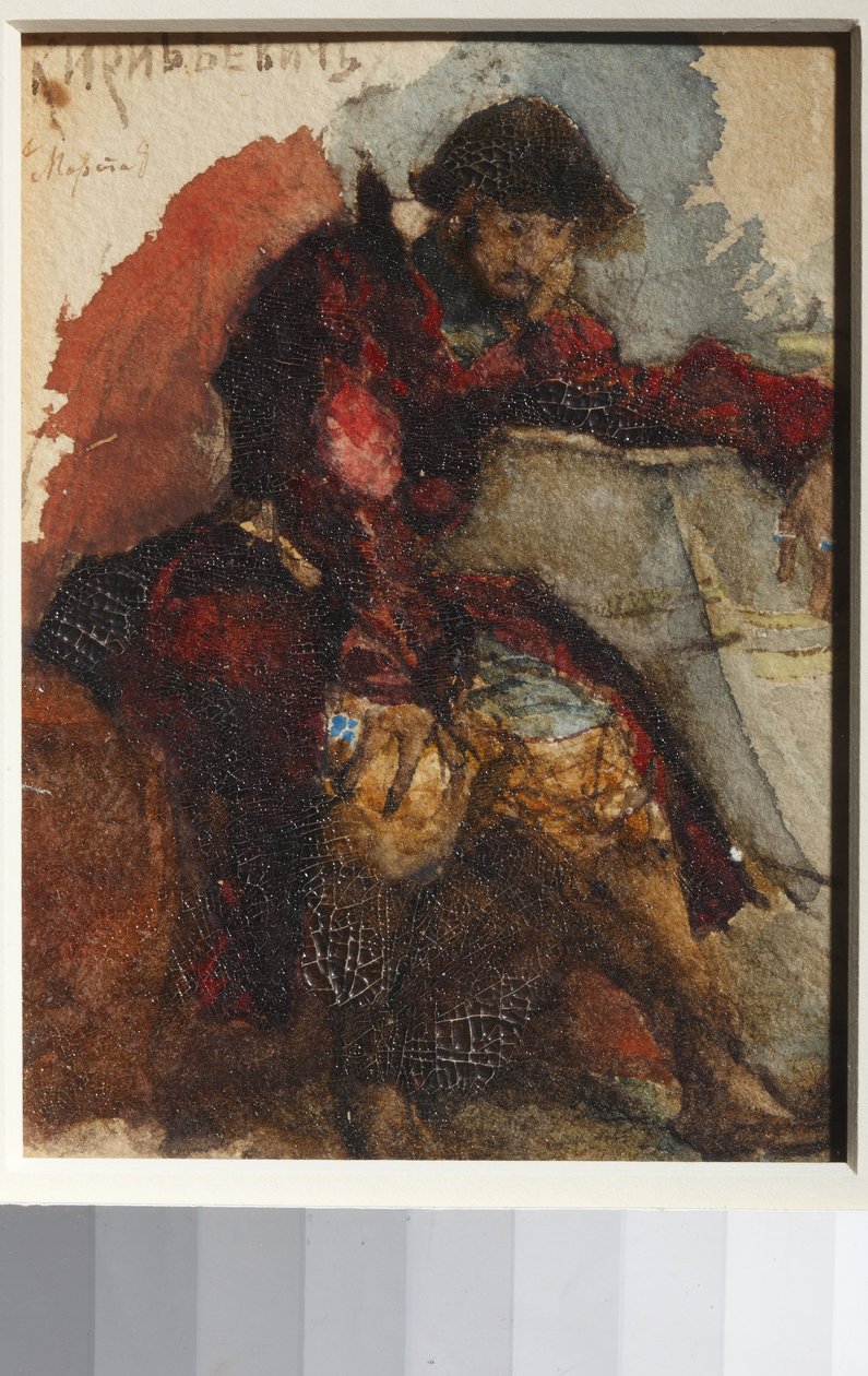 Ilustración del poema La canción del comerciante Kalashnikov de M. Lermontov de Mikhail Aleksandrovich Vrubel