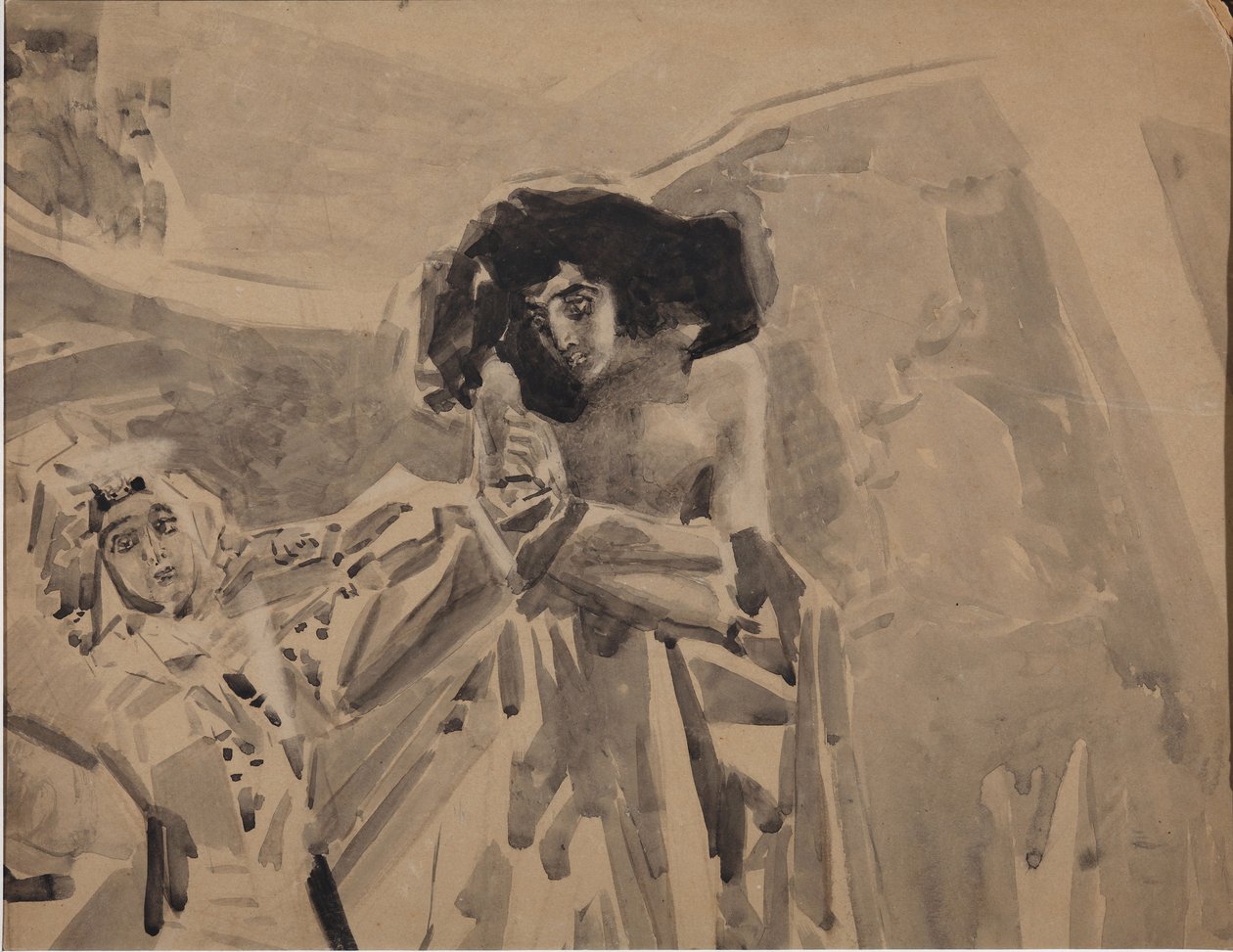 La Danza de Tamara. Ilustración del poema El Demonio de Mijaíl Lérmontov, 1890-1891 de Mikhail Aleksandrovich Vrubel