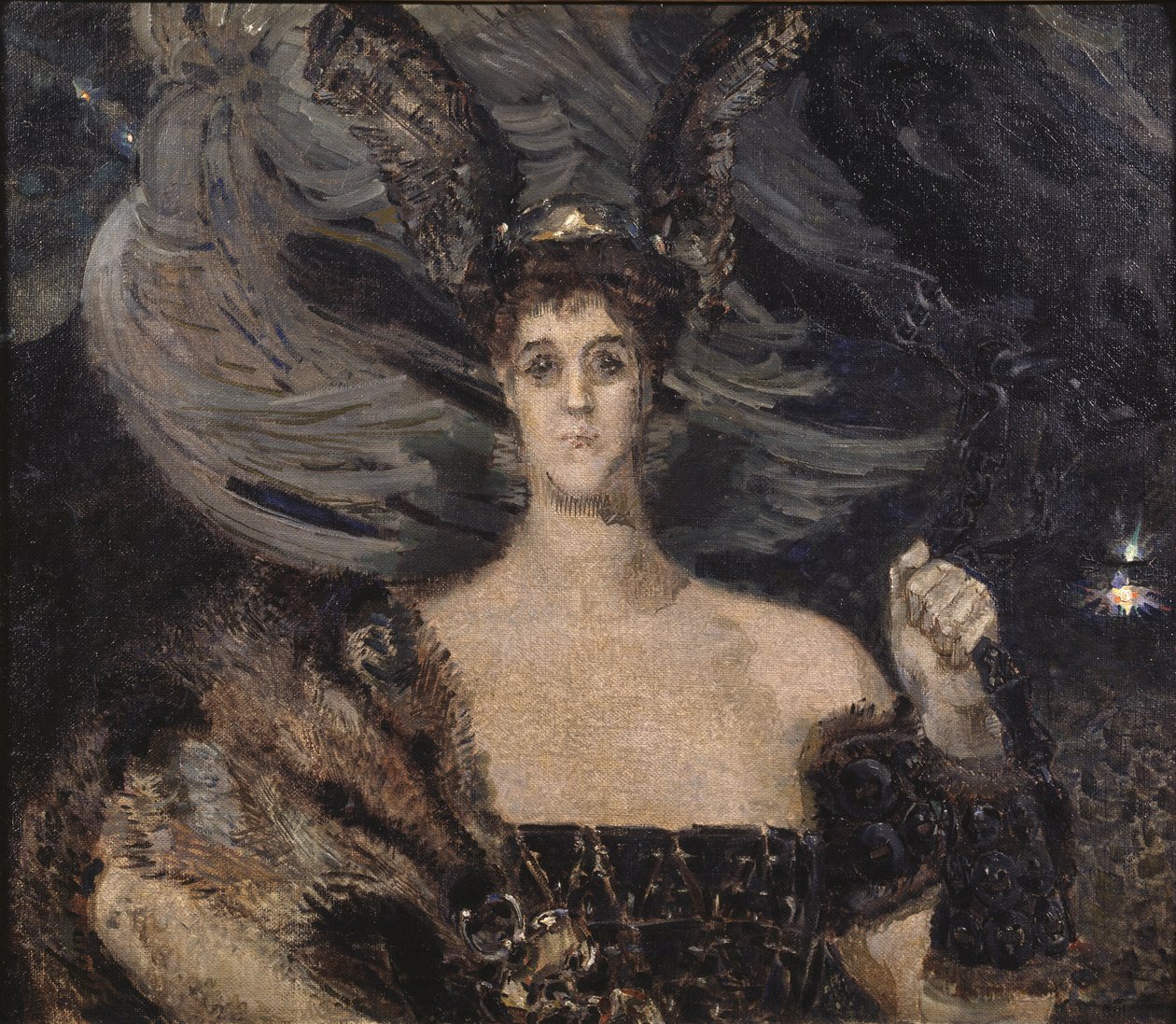 La Valquiria. Retrato de la artista y mecenas Condesa Maria Tenisheva 1867-1928, 1899 de Mikhail Aleksandrovich Vrubel