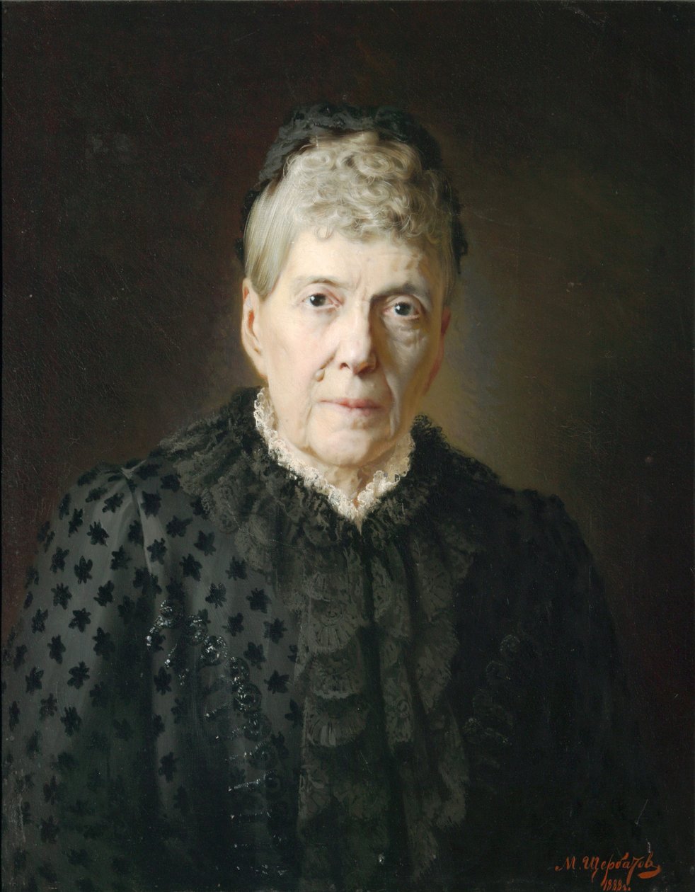 Retrato de la condesa E.L. Kochubei, 1888 de Mikhail Lazarevich Shcherbatov