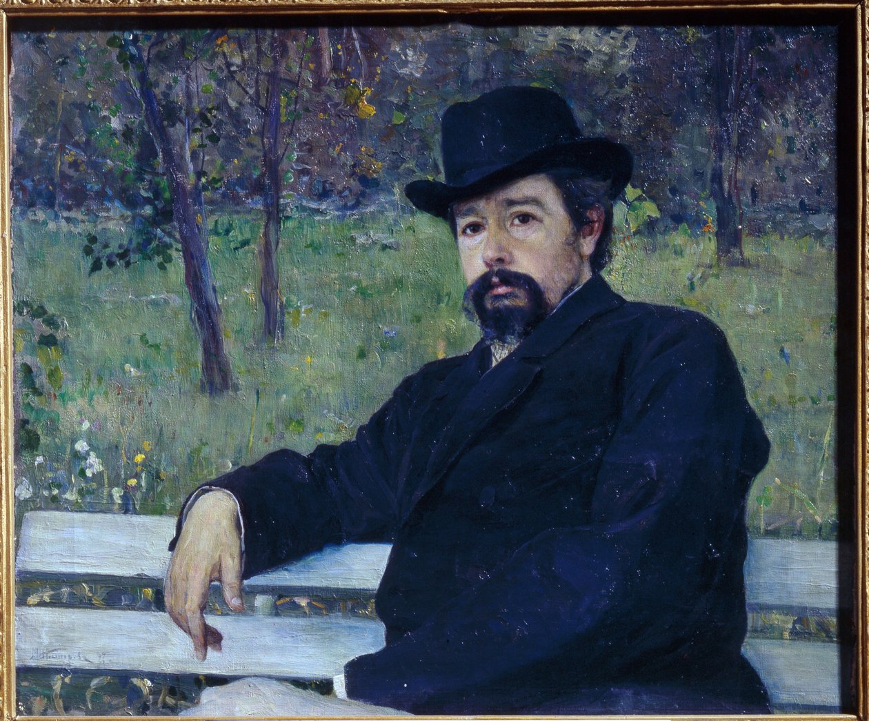Retrato del pintor Nikolai Alexandrovich Yaroshenko de Mikhail Vasilievich Nesterov