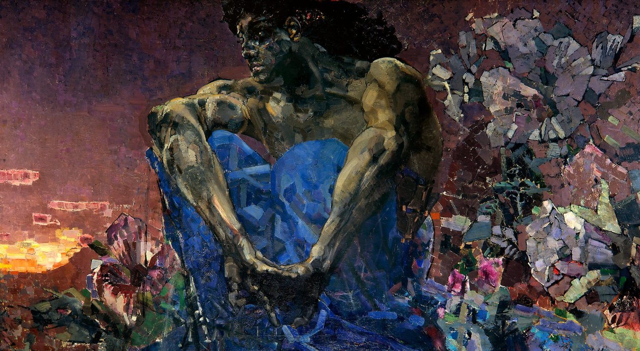 Demonio (sentado) de Mikhail Aleksandrovich Vrubel