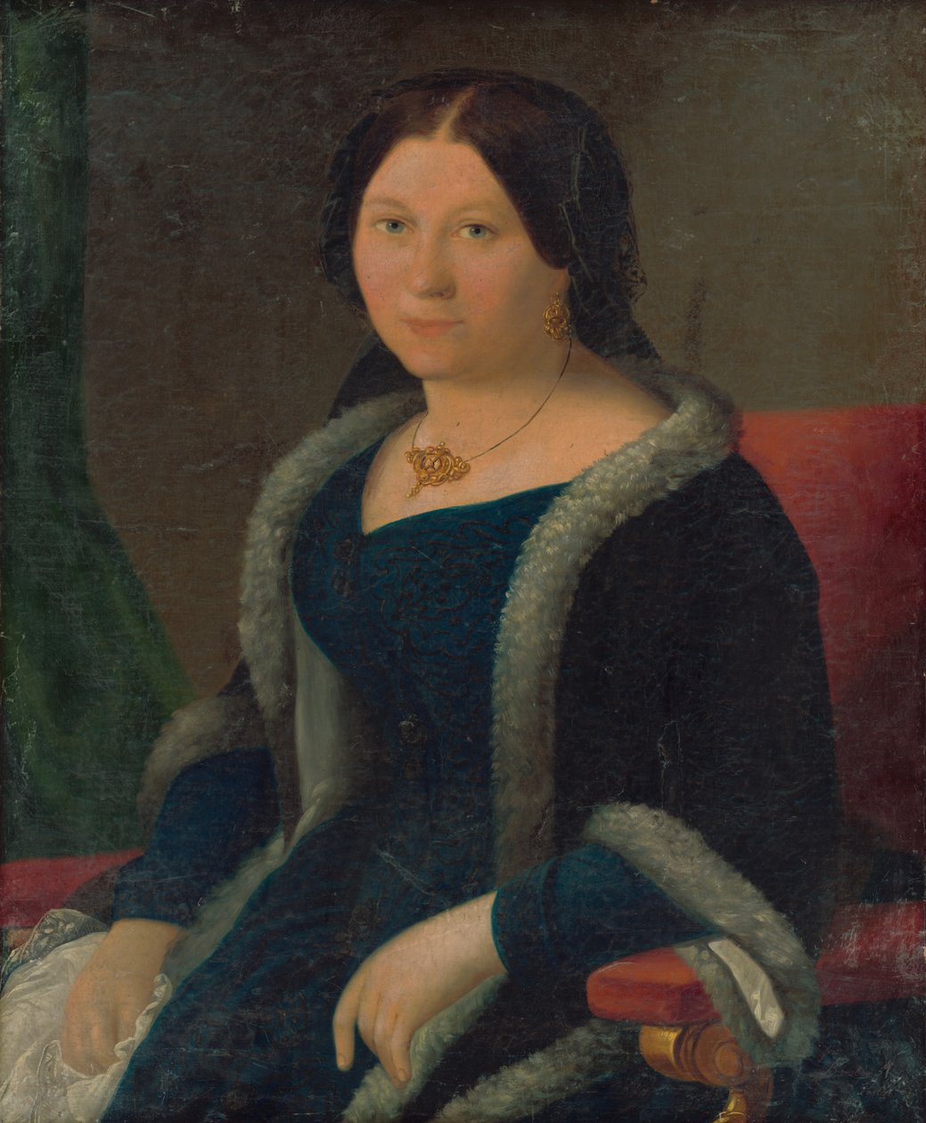 Retrato de una joven de Miklós Barabás  