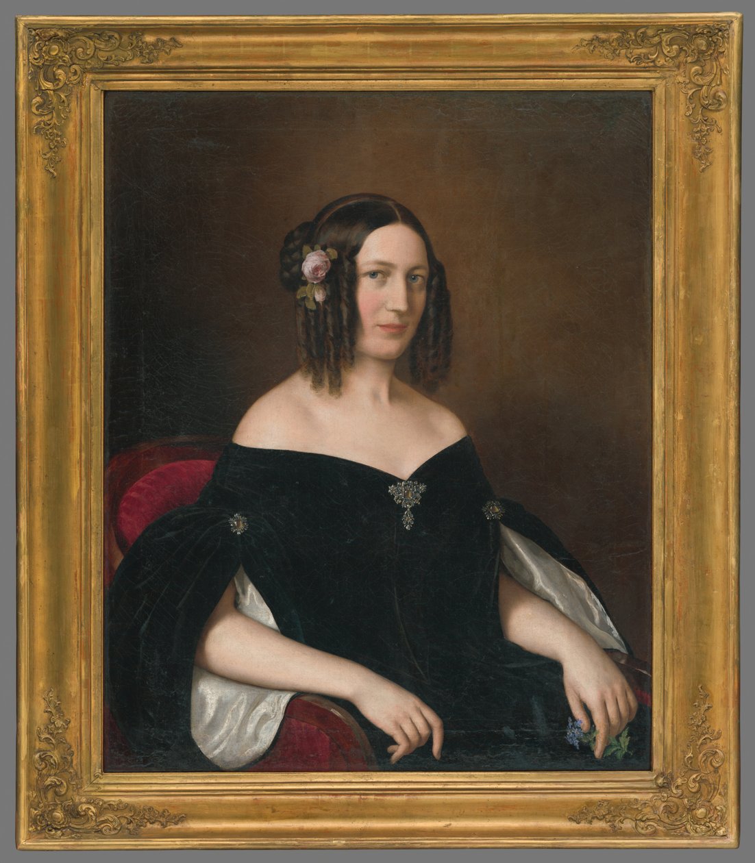 Retrato de una joven viuda de Miklós Barabás