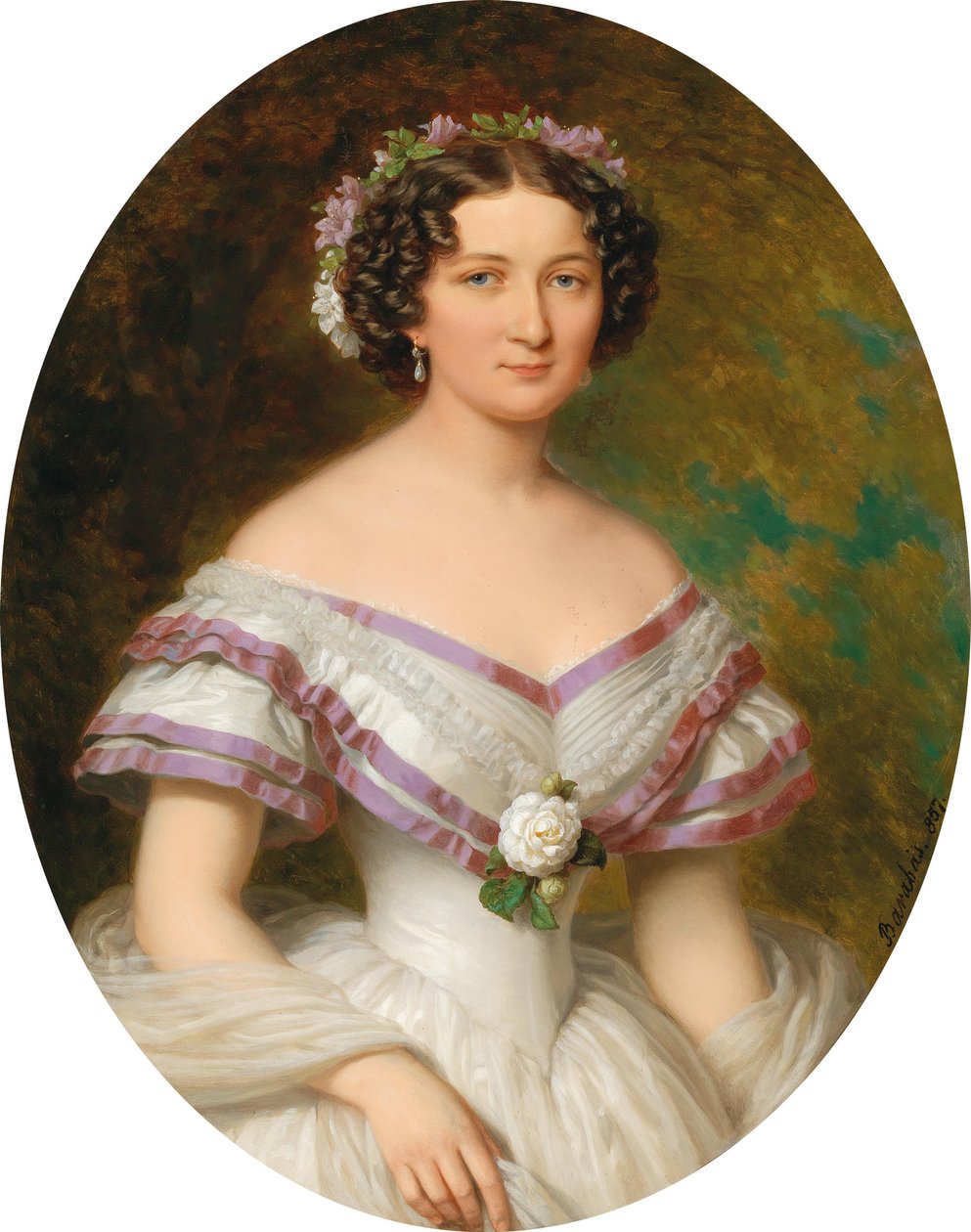 Retrato de la condesa María Gabriella Josepha Anna Szápáry, nacida Atzél de Borosjenő de Miklós Barabás