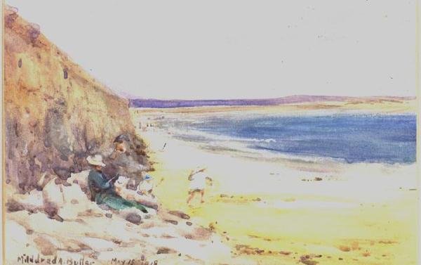 En la playa de Mildred Anne Butler