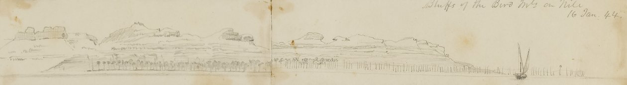 Riscos de los montes Biro en el Nilo de Miner Kilbourne Kellogg