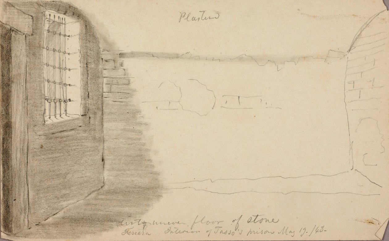 Interior de la prisión de Tasso, Ferrara de Miner Kilbourne Kellogg