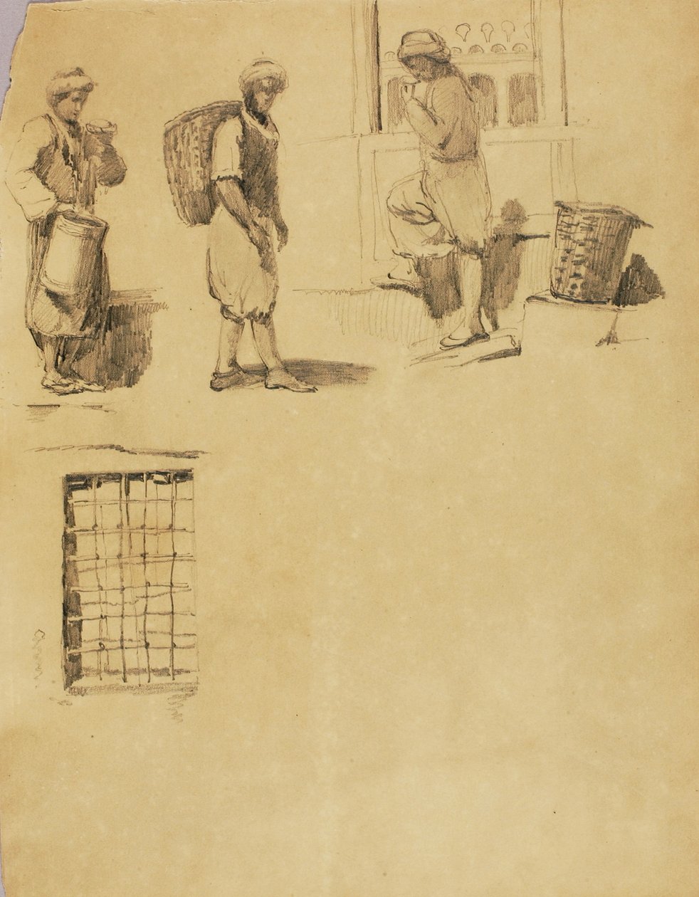 Figuras de campesinos de Miner Kilbourne Kellogg