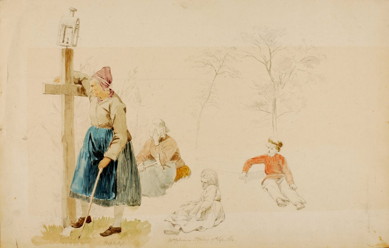 Figuras de campesinos de Miner Kilbourne Kellogg