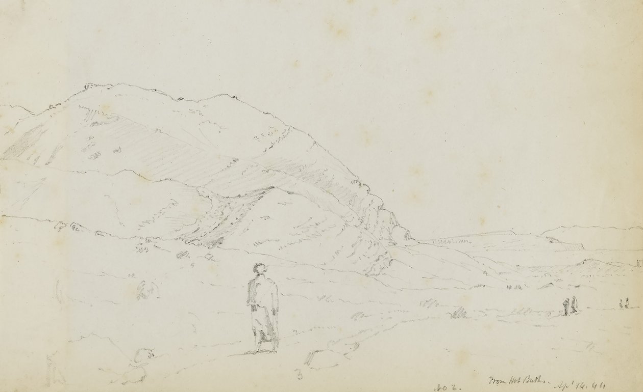 Mar de Tiberíadesde los baños termales de Miner Kilbourne Kellogg