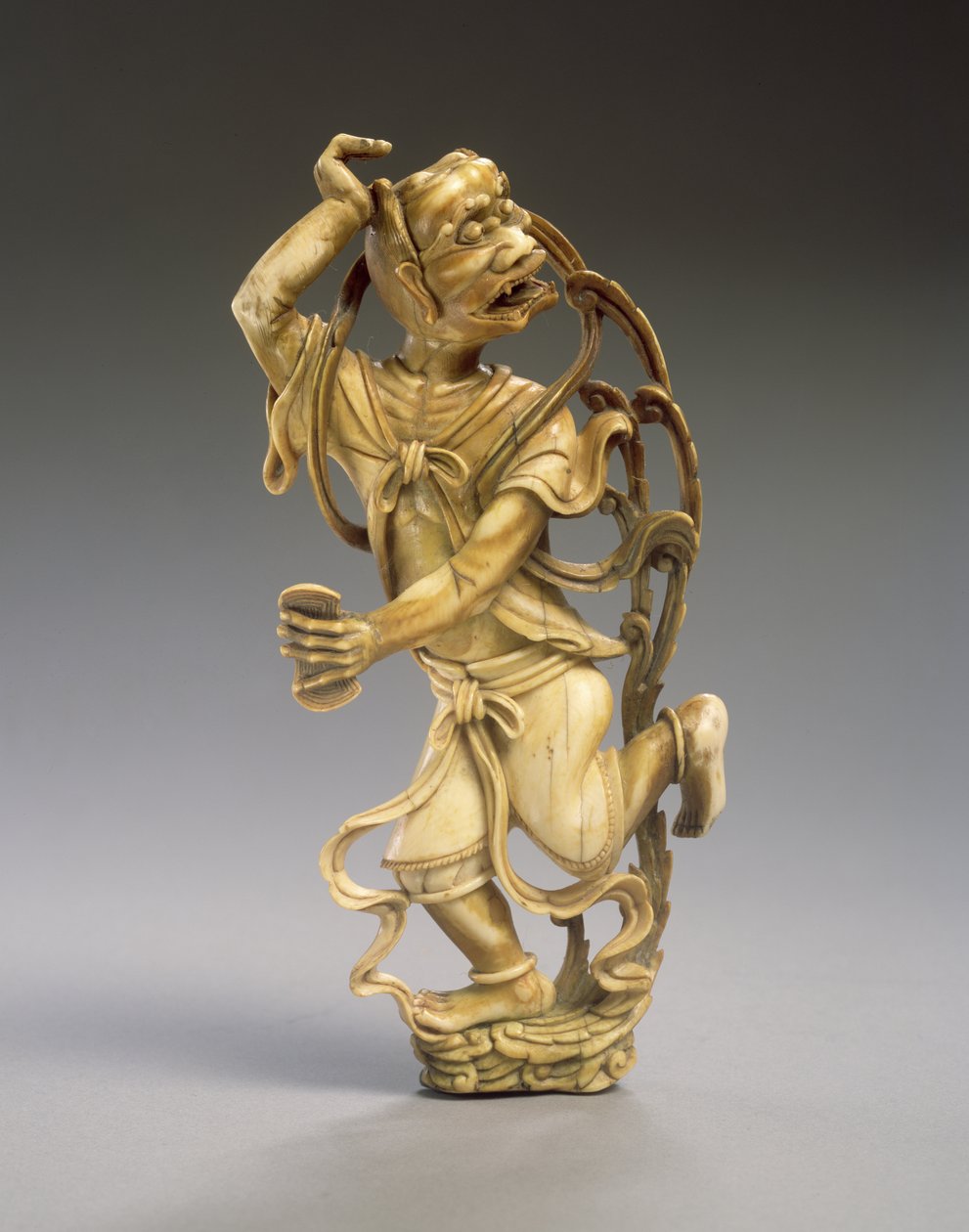 Figura de Kui xing (marfil tallado) de Ming Dynasty Chinese School