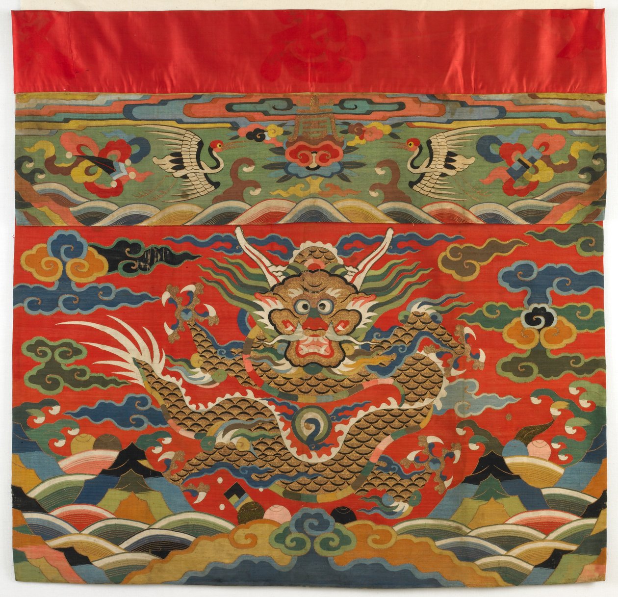 Frontal de altar, principios del siglo XVII (seda en tejido de tapiz) de Ming Dynasty Chinese School