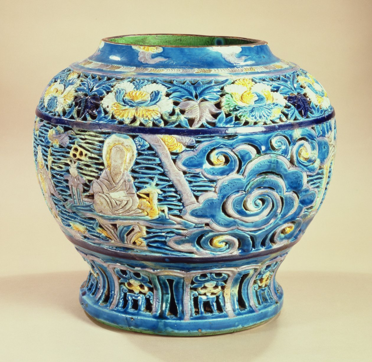 Jarrón grande, dinastía Ming de Ming Dynasty Chinese School