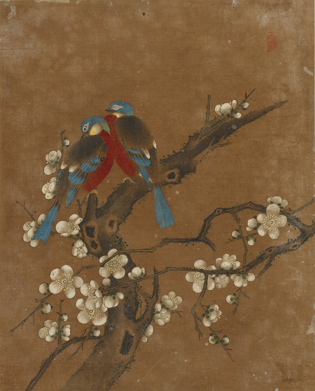 Diez imágenes de aves y flores de Ming Dynasty Chinese School