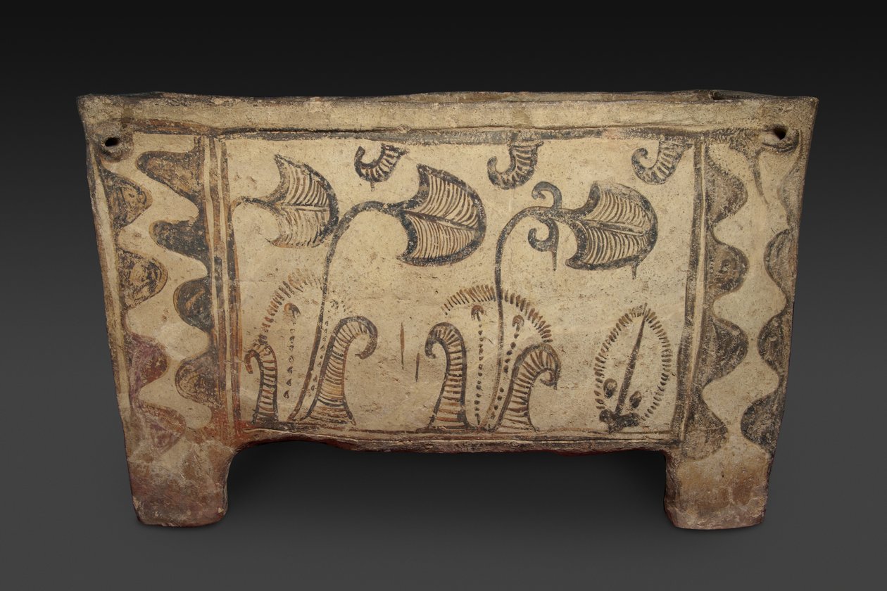 Ataúd pintado, Knossos, Creta, c.1500 a.C. de Minoan