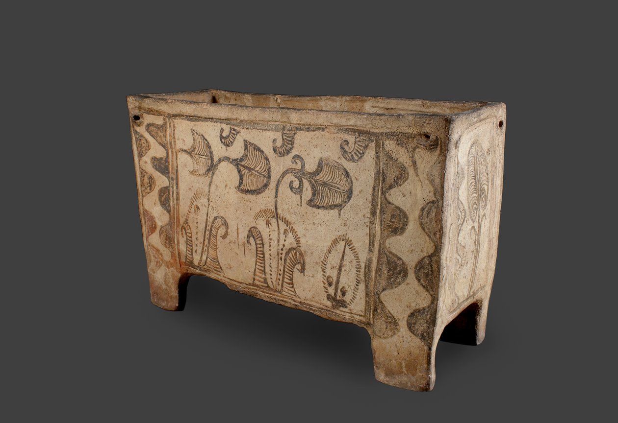 Ataúd pintado, Knossos, Creta, c.1500 a.C. de Minoan