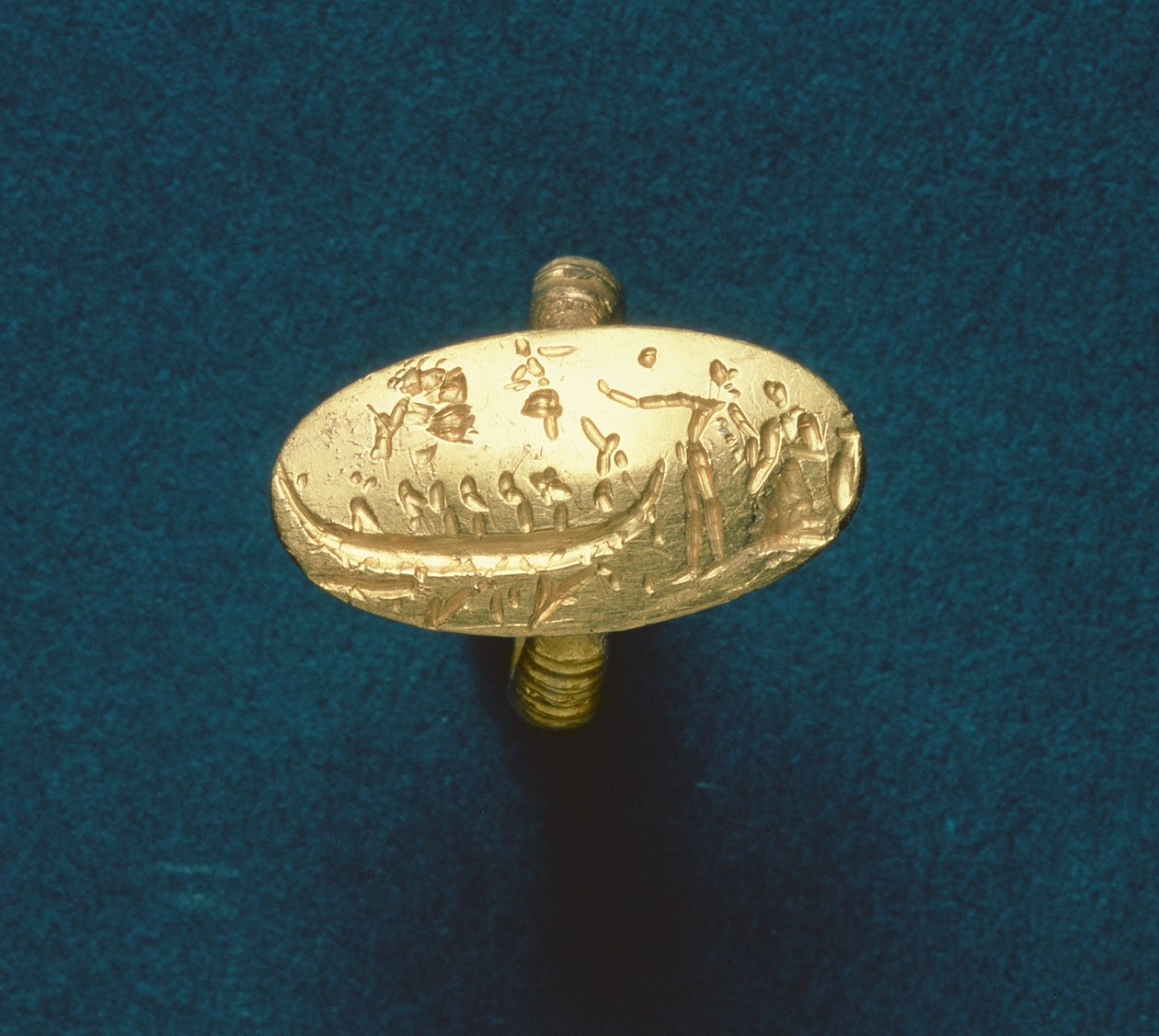 Anillo de sello, Minoico tardío, c.1500 a.C. de Minoan