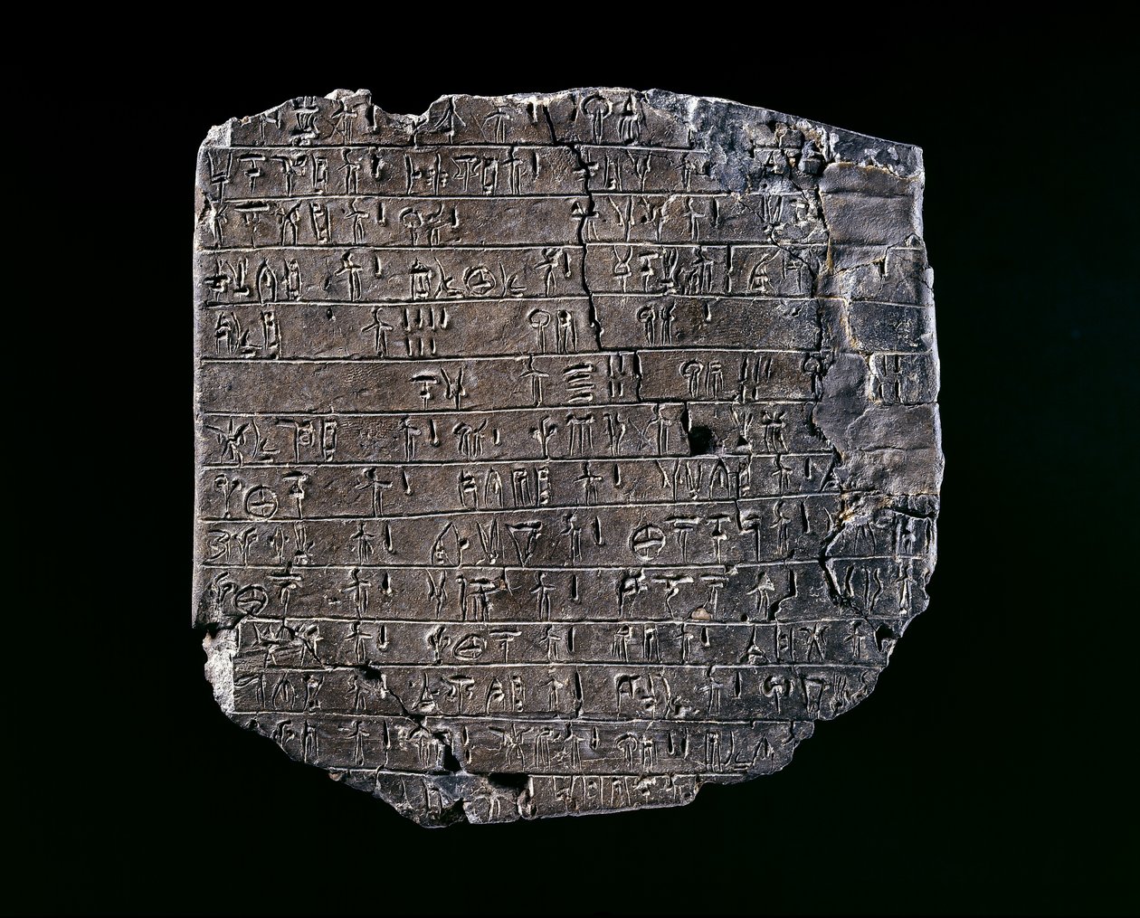 Tableta (arcilla cocida) de Minoan