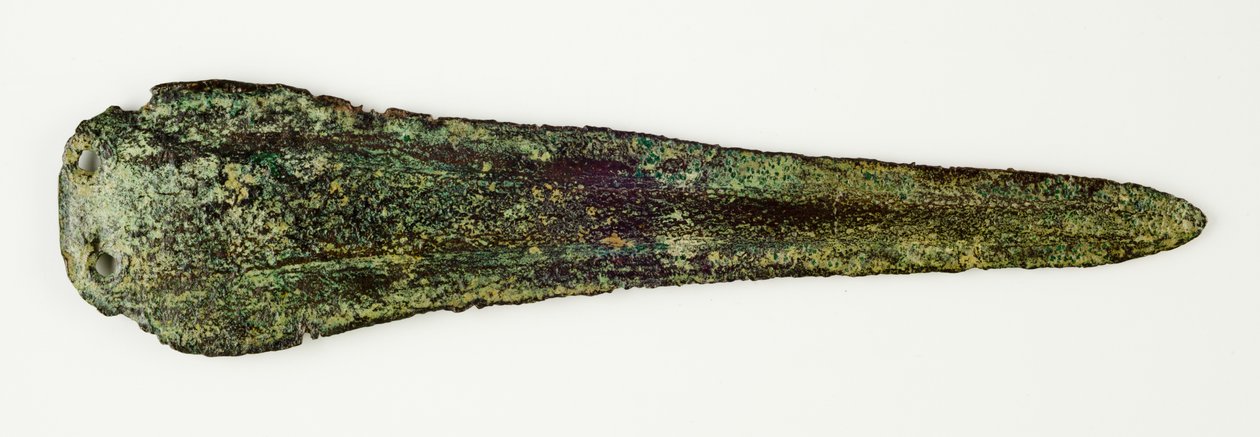 Hoja de daga, 2000-1400 a.C. (bronce fundido) de Minoan