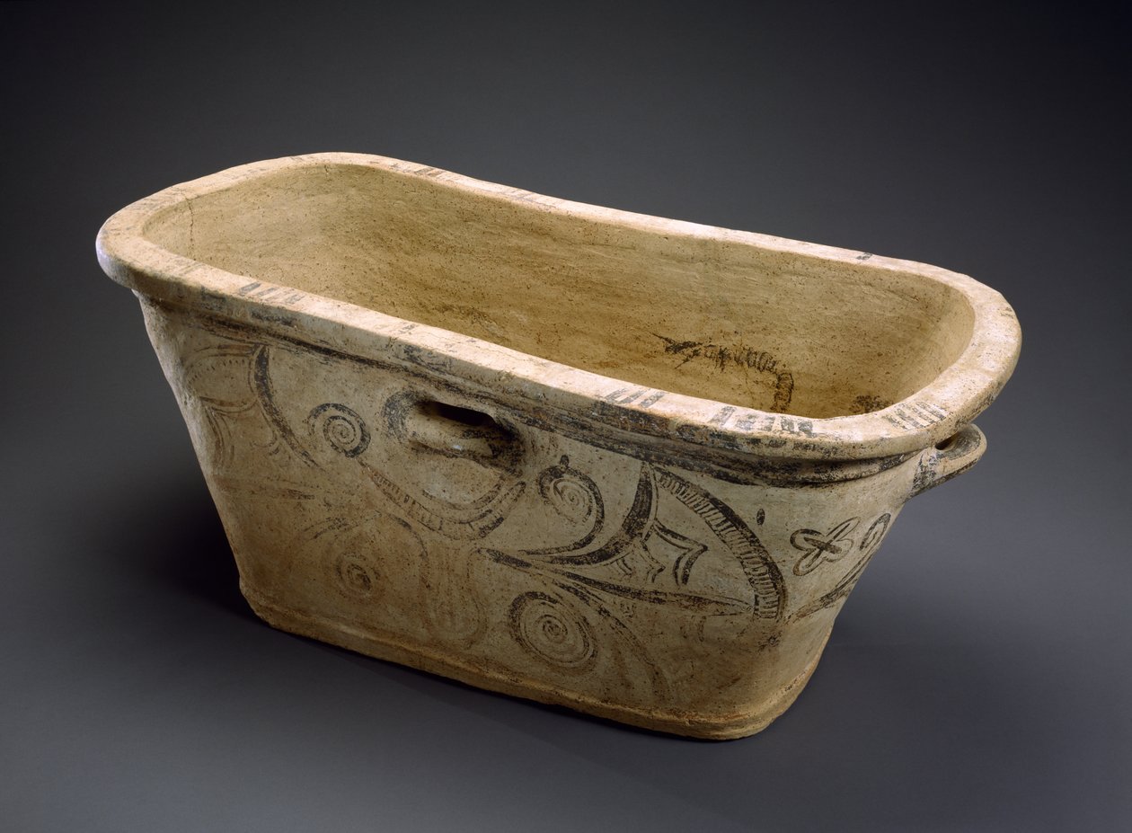 Larnax (bañera y ataúd) o "cofre de cenizas" de Minoan